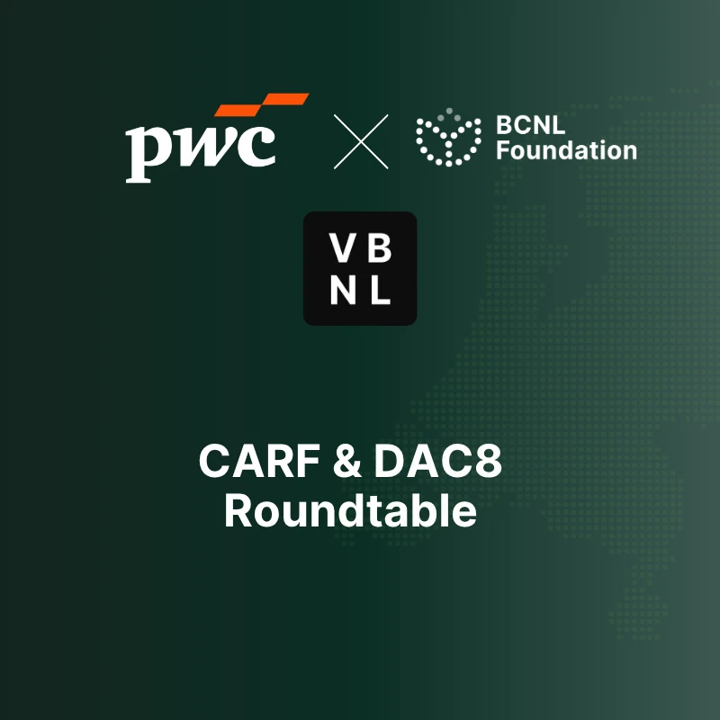 PWC, BCNL and VBNL organizing a roundtable about CARF & DAC8